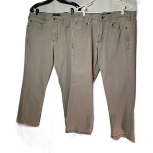 Lot 2 5.11 Tactical Pants Grayish Khaki 36x30